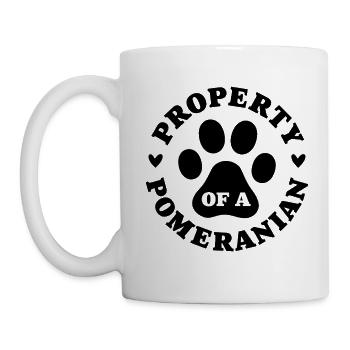 Property of a Pomeranian - Mug - white - Left