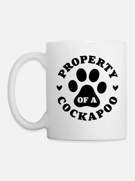 Eigentum eines Cockapoo - Tasse - Weiß