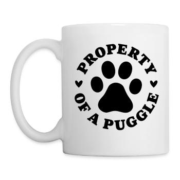 Property of a Puggle - Mug - white - Left