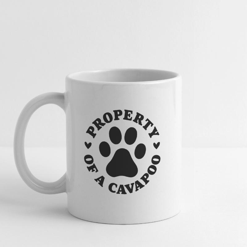 Eigentum eines Cavapoo Tasse