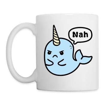 no-Whal - Mug blanc - blanc - Gauche