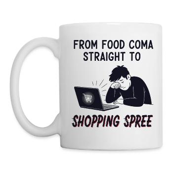 Black Friday Shopping Spree - Mug - white - Left