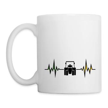 Herzfreq... Traktor - Tasse - Weiß - Links