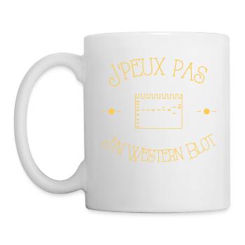 J'peux pas... j'ai WB - Mug blanc - blanc - Gauche