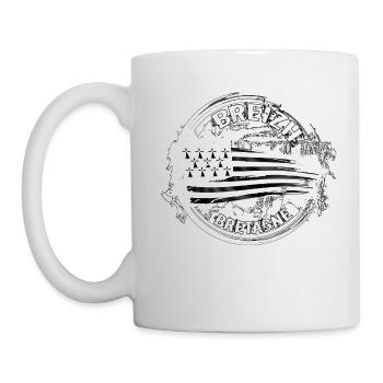 Breizh Bretagne - Mug blanc - blanc - Gauche