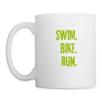 Course de vélo - Mug blanc - blanc - Gauche