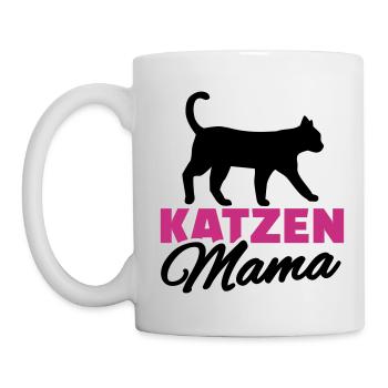 Katze - Tasse - Weiß - Links