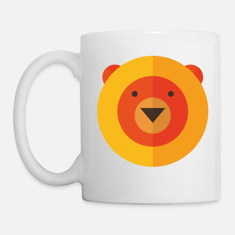 Pop-Art Comic Retro Vintage Teddy Bear Circle - Tasse - Weiß