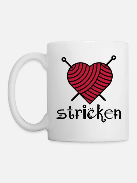 Stricklies'l - Tasse - Weiß