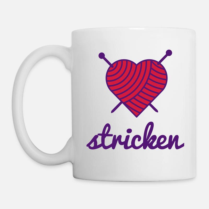 dans la frénésie STRICK - Mug blanc - blanc