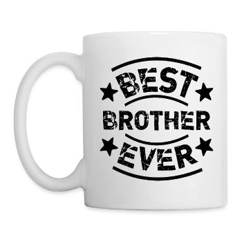 Meilleur frère jamais frère frère frère cadeau - Mug blanc - blanc - Gauche