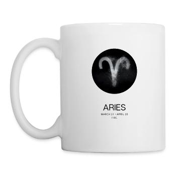 Aries (Widder) | Sternzeichen - Tasse - Weiß - Links