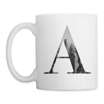 New York Letter A - Tasse - Weiß - Links
