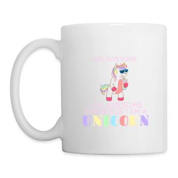 Magic Fairy Tale Colorful Myth Collection Unicorn - Tasse - Weiß - Links