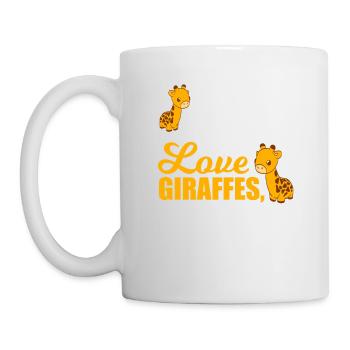 I Just Freaking Love Giraffe Tall Long-necked - Mug - white - Left