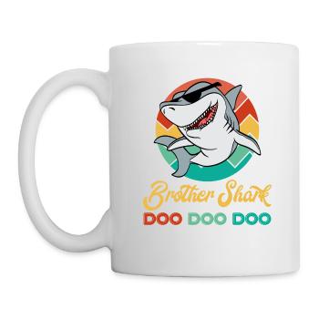 Brother Shark Doo Doo DooPour fans of the quest - Mug blanc - blanc - Gauche