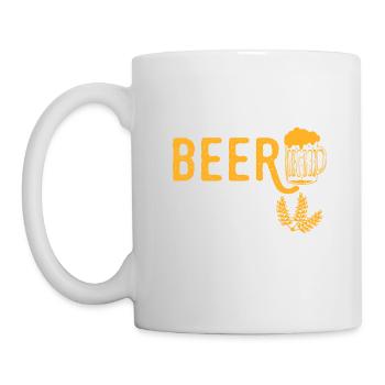 Craft Beer Makes Me Happy Tee For Alcoholic - Tasse - Weiß - Links