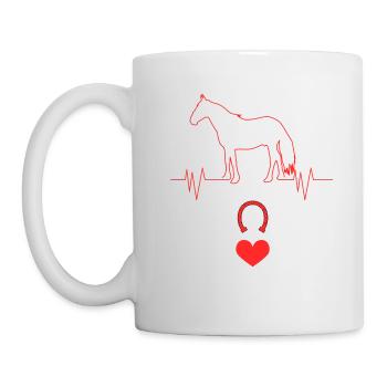 Your Beat Is My Beat Design Horsing Shirt For - Tasse - Weiß - Links