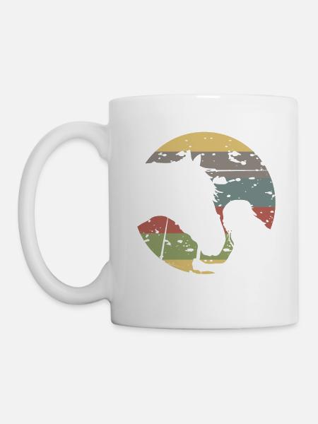 Life Is Better With Horses Design Horsing Shirt - Tasse - Weiß