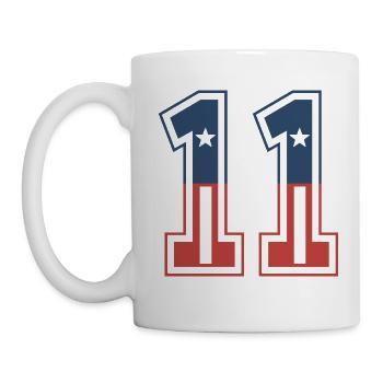 Number 11 USA - Mug - white - Left