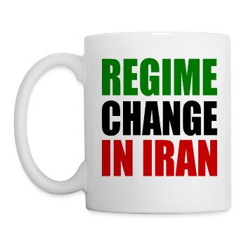 Regime change in iran - Tasse - Weiß - Links