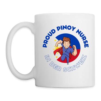 Pinoy Nurse Geschenk Krankenpfleger in der Schweiz - Tasse - Weiß - Links