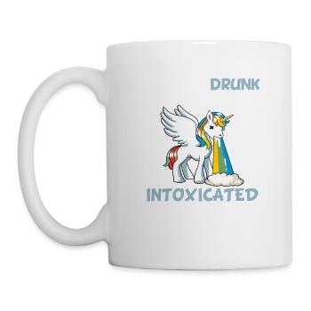 Magical Mythical Clouds Drunkard Beer Rainbow Top - Mug blanc - blanc - Gauche