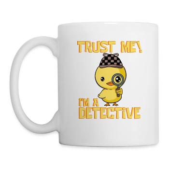 Crime Investigation Investigator Detective Design - Mug blanc - blanc - Gauche