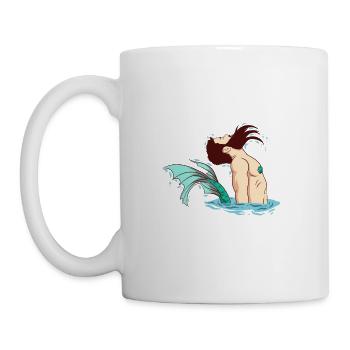 Fish Facial Hear Beard Mustache Collection - Mug - white - Left
