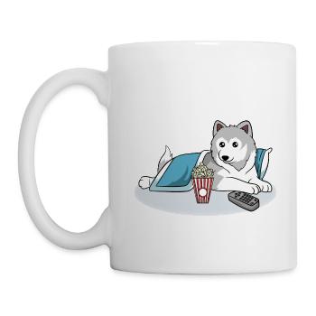 Dog Paws Husky Popcorn Series Collection Just One - Tasse - Weiß - Links