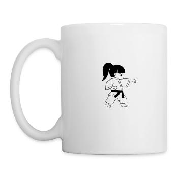 Karate Martial Arts Ninja Warrior Fighter Design - Mug - white - Left