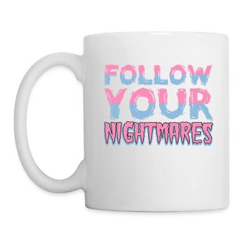 Suits vos cauchemars Designs de T-shirts - Mug blanc - blanc - Gauche