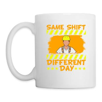 Construction Supervisor Carpentry Profession Same - Tasse - Weiß - Links