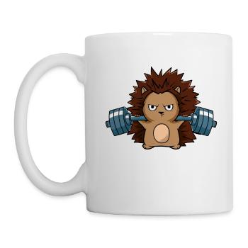 Cute Animal Tee For Animal Lovers And Gym Goers - Mug - white - Left