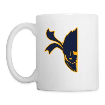 Half Face Ninja Karate Martial Arts Fencer Ninja - Mug - white - Left