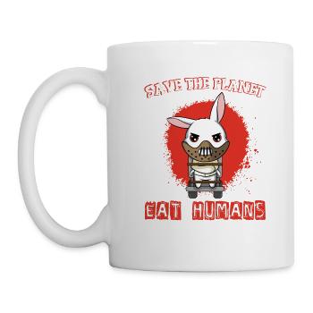 Vegan Earth Day Animal Rights Garment Apparel - Mug blanc - blanc - Gauche