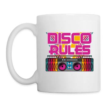 Retro Boombox Radio Music Rhythm Collection - Tasse - Weiß - Links