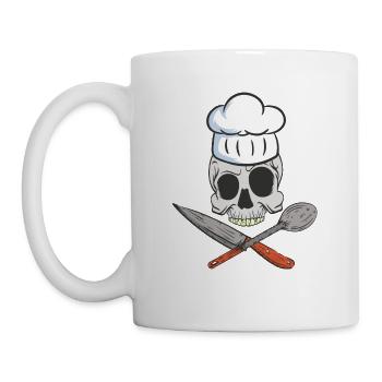 Bake Food Butter Snack Cake Baking T-shirt Design - Mug - white - Left