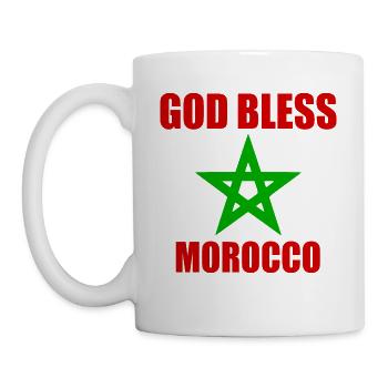 God bless morocco maroc - Mug blanc - blanc - Gauche