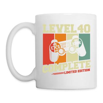 40 Birthday Gift Level 40 Complete - Mug - white - Left