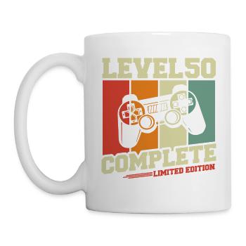 50 Birthday Gift - Level 50 Complete - Mug - white - Left