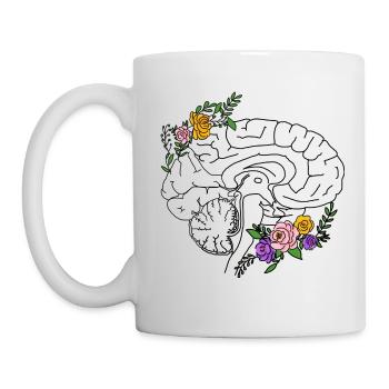 Flower Brain - Neuroscientist - Tasse - Weiß - Links