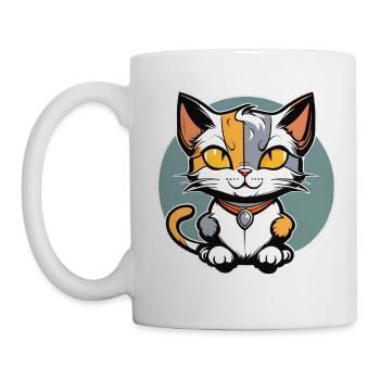 Cute Lucky Cat - Mug - white - Left