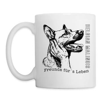 BELGIAN MALINOIS FREUNDE FÜRS LEBEN - Tasse - Weiß - Links