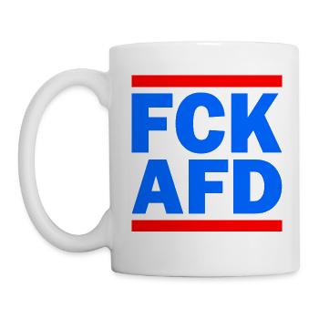 Fck afd - Tasse - Weiß - Links