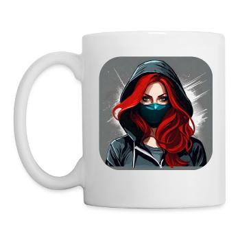 Cool Cyberpunk Girl VI - Mug - white - Left