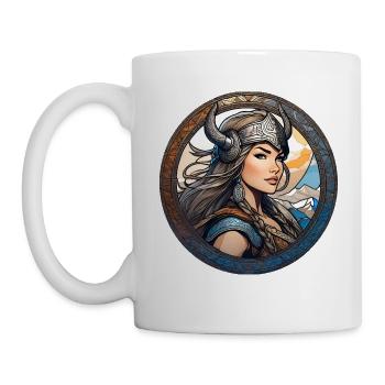 Fière Viking Germanin Shieldmaiden - Mug blanc - blanc - Gauche