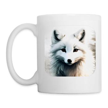Cooler Polar Fuchs - Tasse - Weiß - Links