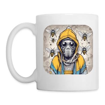 Horror Bienen Dämon - Tasse - Weiß - Links