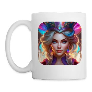 Cooles Fantasy Girl - Tasse - Weiß - Links
